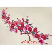 Flower Plum Blossom Iron Sew On Applique Patch Sewing Dress Clothes Repair DIY
