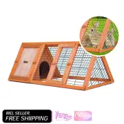 Paw Mate Rabbit Hutch Chicken Coop 118x50x45cm Triangle Cage Run