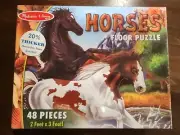 New Melissa & Doug Horses Floor Puzzle 48 Pieces 2ft x 3ft