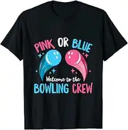 [keoStore] Gender Reveal Bowling Design for a Bowling Lover ds677 T-Shirt Black
