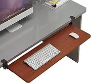 Under Desk Keyboard Tray Desk Extender, Computer Desk Extension - Adjustable Desk Clamp Keyboard Tray - Ergonomic Sliding Keyboard Drawer(A,520 * 250 mm(21 * 10 Inch))