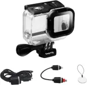 Replacement Waterproof Case Protective Housing Compatible for Gopro Hero 7 Black