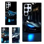 For Samsung S7 S8 S9 S10 S20 Plus Lite Anti scratch Cover fast blue car cool