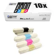 10x Eurotone Eco Toner Of for OKI C-310-DN C-530-DN MC-351-DN