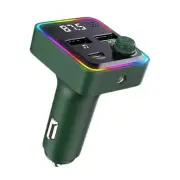 Bluetooth 5.3 Wireless FM Radio Transmitter Car Adapter QC3.0 PD30W USB Charger