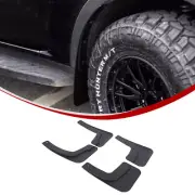 4Pcs Fender Flaps Flare Mud Guards Front + Rear Black For Ford Ranger 2024+