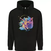 Artemis Greek Goddess of Wild Animals Mens 80% Cotton Hoodie