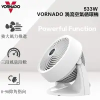 在飛比找Yahoo奇摩購物中心優惠-美國VORNADO沃拿多 3段速渦流空氣循環扇 533W 白