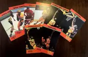 1979 ALTA DENA LOS ANGELES LAKERS & KINGS SET OF 8 JABBAR, NIXON, GORING NM-MINT