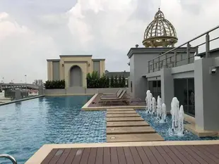 素坤逸路的1臥室公寓 - 38平方公尺/1間專用衛浴Luxury City view One Bedroom BTS Onnut Gym Pool.