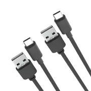 Laser 1m (2-pack) USB Type-C to A Cable Fast Charge (Black)