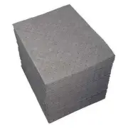 Brady Sorbent Pads Universal Absorbent 15x19 Gray 31gal 200pk Spill Mat