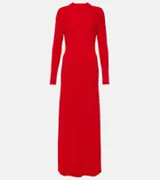[Proenza Schouler] Proenza Schouler Lara cutout bouclé maxi dress AU 14 red