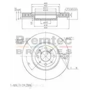 Bremtec Euro-Line GeoZinc Coated Brake Rotor - BDR15920EL