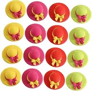 Sosoport 16pcs Cartoon Hat Erasers for Supplies Easy to Use Creative for Classmates for Painting and Learning Activities