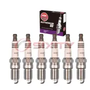 6 pcs NGK Ruthenium HX Spark Plugs for 2001-2002 Oldsmobile Aurora 3.5L V6 - gn