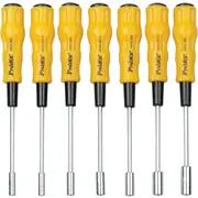 Pros kit 7 Piece Complete Set Pack with Vinyl Pouch Hex Nut Driver Set