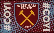 West Ham United FC Flag (UK Size: One Size) (Claret/Blue/Yellow)