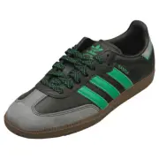 adidas Samba Og Womens Fashion Trainers in Black Green