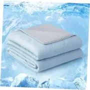 Cooling Comforter Queen, Cold Touch Fabric Absorbs Body Heat, Double-Sided