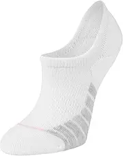 [Sof Sole] Women’s Cushioned Performance Ultra No-Show Invisible Liner Sock with Non-Slip Heel Grip, Multi-Pack (6-pair), White, Black, Grey, Pink, One Size