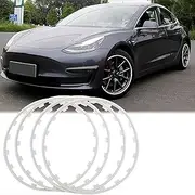 Wheel Protector Wheel Rims Hub Protectors Car Wheel Rim Protector, Car Hub Protection Ring Universal 4Pcs Tire Rim Guard Anti-Scratch, 16-20 Inch Rim Alloy Wheel Protector.(Size:16 inches,Color:white)