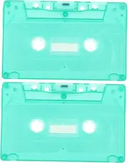 CAXUSD 2pcs Blank Tape Blank Empty Cassette Tapes Blank Cassettes Decorative Cassette Tape Blank Cassette Tapes for DIY Blank Cassette Tapes for Decoration Cassette Tapes Accessory