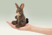 NEW PLUSH SOFT TOY Folkmanis 2675 Mini Jack Bunny Rabbit Finger Puppet 15cm