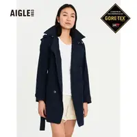 在飛比找momo購物網優惠-【AIGLE】女 防水透氣風衣(AG-2P202A057 深