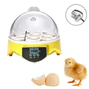 Poultry Eggs Incubator - Automatic 7pcs, Temperature Control, Poultry Bird Chicken Hatcher