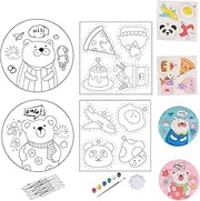 3D Drawing Canvas Sponge - 3D Drawing Art Paper Set | Long-Lasting Vibrant Colors, Crafts Accessories with Paint Pen for Greeting Cards Projects