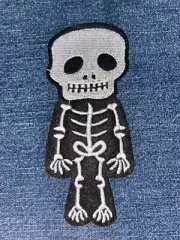 SKELETON Embroidered PATCH Sew Iron NEW (3.25)