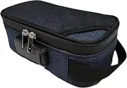 Perfeclan Smell Proof Bag Portable Containers Pouch with Combination Lock for Travel Party, Dark Blue