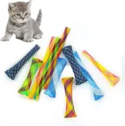 Cat Spring Toys, Folding Spring Shape Cat Bouncing Toy，20 Pcs Cat Tube Spring