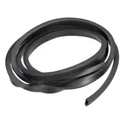 9/32"x 7/16"x 4.9ft Rubber U Channel Edge Trim Flat Fits 3.5-4mm Edge, Black