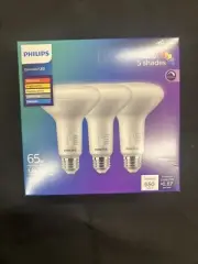 Philips 65W Equivalent 5CCT BR30 LED Floodlight Light Bulb (3-Pack)