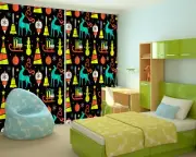 3D Snowman Yellow O031 Christmas Photo Curtain Printing Fabric Window An