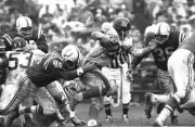 New York Giants Alex Webster in action vs Baltimore Colts Gino Mar- Old Photo