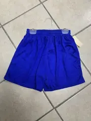 Youth Medium Royal Blue Unisex Micro Mesh Basketball Soccer Athletic Shorts NWT