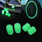 8Pcs Glow in The Dark Tire Valve Cap Car Wheel Hub Glowing Dust-proof Decorative Tyre Rim Stem Covers