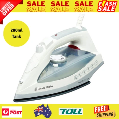 Russell Hobbs Steam Iron ironing garment clothes Steam Non-Stick Ceramic