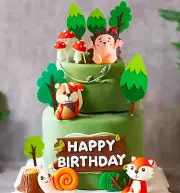 Woodland Animals Figures Woodland Animals Cake Topper Forest Animals Cake Topper