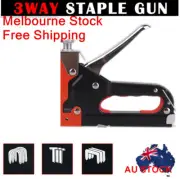 HEAVY DUTY STAPLE GUN TACKER UPHOLSTERY STAPLER a Box Nails Fastener Tool Kit