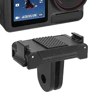 Geekria Magnetic Adapter Mount Compatible with DJI Osmo Action 5 Pro, 4, 3 Action Camera, Quick Release Adapter Accessories Suitable for Tripod, Selfie, Vlogging (Black)