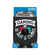 Gaming Is Not A Crime Game Funny Novelty stubbie holders Stubby Holder