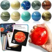 Solar System for Kids - Planets for Kids Solar System Toys - Planet Balls - Stress Balls for Kids - Space Toys - Astronaut Toys - Planet Toys for Kids 3-5 - Space Balls - Planet Flash Cards – Pluto