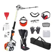 15.7" Gas-Powered Pole Hedge Trimmer with 26CC Engine and Adjustable Head