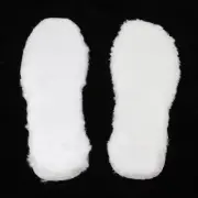 Soft White Plush Insoles Keep Warm Thicken Shoe Pad Inserts For Rain Boots S ECA