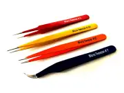 4 PCS Eyelash Extension Mixed Style Tweezers Stainless Steel Kit