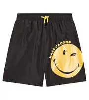 [Marc Jacobs Kids] Marc Jacobs Kids Smiley swim trunks Y 10 black